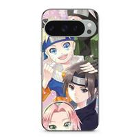 Phone Case - MANIACASE - Google Pixel 9 Pro - Silicone - Soft - Kakashi Naruto Sasuke Sakura juoda