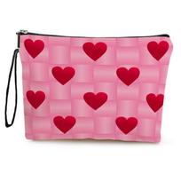 New Red Love Makeup Bag Storage Bag Women's Makeup Bag Multi Functional Portable Storage Bag Lead Pen Bag rožinė