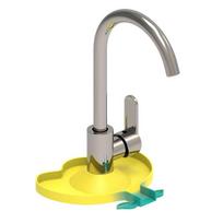 Kitchen Silicone Faucet Mat Flower Sink Splash Pad Drain Pad Bathroom Countertop Protector Shampoo Soap Dispenser Quick Dry Tray gray