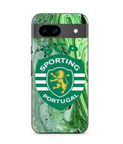 Case - MANIACASE - Google Pixel 8a - Soft - Sporty - Sporting Portugal Pattern juoda