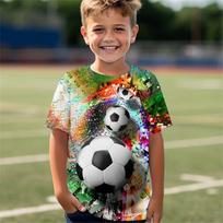 Children's Clothing Football Uniform Girls Clothes 2 to 8 Years Round Neck Baby Short Sleeves Soccer Boy Children Summer Clothes 150 blue