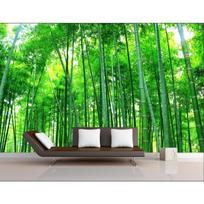 Natūrali Žalio Miško Tapetai Bambuko Miško Peizažas Sienos Freska Svetainės Miegamojo Fono Sienos Tapetai 200 cm(W) x 140 cm(H) green