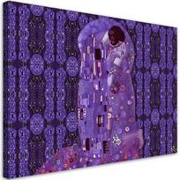 Canvas print, Klimt Fulfilment Woman Abstraction 60x40 violetinė