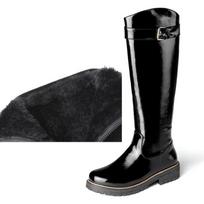 Fur Plush Snow High Boots Women Winter Shoes 2024 White Black Fashion Riding Rain Female Shoes Casual Knee High Boots Ladies 34