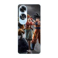 Case for Oppo A60 Goku naruto Luffy one piece Dragon Ball z 3D Anime manga Maniacase juoda