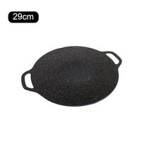 Grilling Pan Non-stick Cooking Pans Multi-purpose Induction Cooker Round for Outdoor Camping Kitchen Bakeware Household Tools black