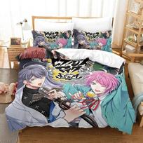 Hypnosis Mic Division Rap Battle Rhyme Anima Bedding Set Single Twin Full Queen King Size Bed Set Kid Bedroom Duvet cover Sets EU Single 135x200cm