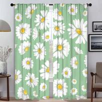 Blackout Curtain for Room 2 Panel Cute Flowers Anti-mosquito Curtains Partition Shades Tulle for Bedroom Halloween Decoration W50xH70cmx2pcs-CL