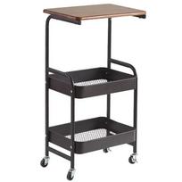 Portability Cart Storage Rack Floor Standing Multi-storey Kitchen Bathroom Storage Rack Carbon Steel Bedroom Toy Organizer Shelf juoda