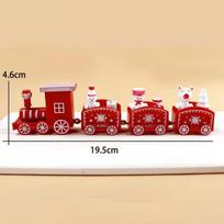Christmas Plastic Train Decorations Mini Snowman Gingerbread Decorations for Trains Christmas Trains Christmas Decorations Gifts raudona