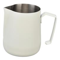 Milk Frothing Pitcher Thickened Frother Cup 450ml with Pointed Spout for Coffee Machine CafeWhite L balta