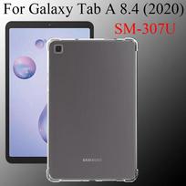 Planšetinio kompiuterio dėklas Samsung Galaxy Tab A 8.4  2020 Silikoninis minkštas apvalkalas TPU Oro pagalvės dangtelis Skaidri apsauga capa skirtas SM-T307U (V) Tab A 8.4  T307 gryna