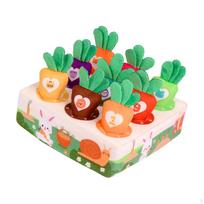 Dog Carrot Plush Toy Puzzle Toys Increase IQ Chew Foraging Training 9Pcs Carrots