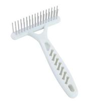 SUPERPET White Rake Comb for Dogs  Brush Short Long Hair Fur Shedding Remove Cat Dog Brush Grooming Tools Pet Dog Supplies XS