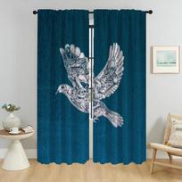 Blackout Curtain for Room 2 Panel Coldplay Anti-mosquito Curtains for Camera Home Interior Curtains Shades Halloween Decoration W50xH70cmx2pcs-CL