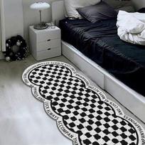Thickened Bedside Carpet Floating Window Mat Anti Slip Children's Cartoon Bedroom Carpet 40cm * 120cm gray