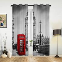 Tower Of London Uk Big Ben Curtains for Bedroom Living Room Drapes Kitchen Children's Room Window Curtain Modern Home Decor 135W x 60H(cm) x1