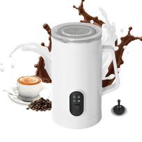 Electric Milk Frother and Heater: Automatic Foam Machine for Households 2025 Upgraded AU Black white