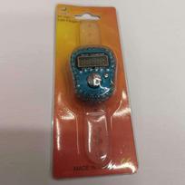Mezgimo skaitliukas LCD elektroninis skaitmeninis mezgimo nėrimo siūlių žymeklis eilių skaitliukas pirštams siuvimui mezgimui HD 1pc Random color black