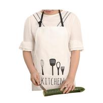 Plain Chefs Apron Cotton Catering with Bib Pockets Cooking BBQ Chef Kitchen