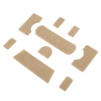 9pcs Clay Color Hook Loop Sticker Strong Adhesive DIY Training Helmet Thickened Back Adhesive Hook