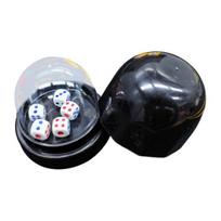 Yousheng 1 Set Dice Cup with Clear Cover Base 5 Dot Dice Manual Shaker Cup Adults Family Night Bar Party Gambling Drinking Board Game Casino Equipment žalia