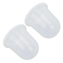 2pcs Cupping Set Transparent Silicone Muscle Relaxation Cupping Therapy Set for Facial Body Massage white