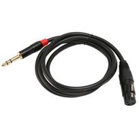 XLR Female to 6.35mm Cable Low Noise Prevent Interference XLR to 14in Sound Cord for Microphone