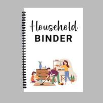 Family Management Notebook, Household Organizer Planner For Adults, Monthly And Weekly Sections, Life Organization Family Planner One Size black