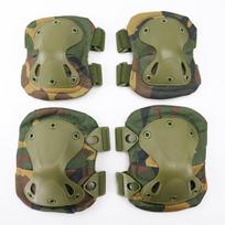 King Kong Tactical Protective Gear Set: CS Outdoor Knee & Elbow Pads for Cycling and Military Fans Black