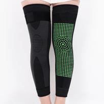 All-Season Wormwood Heating Kneepad with Extended Strap for Joint Warmth and Cold Protection One size fits all black