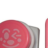 Cartoon Rice Ball Expression Mold Kitchen DIY Face Decorating Stamp Mould Handmade Seaweed Pressing Spring Loaded pink