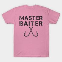 T Shirt Women Master Baiter Funny Fishing Hobby Tshirt Harajuku Print Kawaii Tshirt Summer Short Sleeve Female T-Shirt Top Tee S rožinė