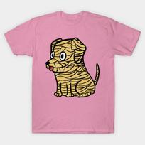T Shirt Women Funny Dachshund Scary Mummy Costume Halloween Harajuku Print Kawaii Tshirt Summer Short Sleeve Female T-Shirt Top Tee S rožinė