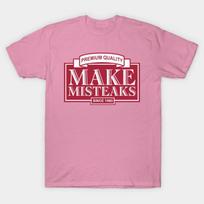 T Shirt Women Make Mistakes Harajuku Print Kawaii Tshirt Summer Short Sleeve Female T-Shirt Top Tee 4XL pink