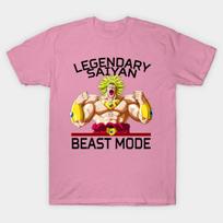 T Shirt Women Beast Mode Legendary Saiyan Broly Harajuku Print Kawaii Tshirt Summer Short Sleeve Female T-Shirt Top Tee S