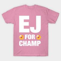 T Shirt Women Ej For Champ Harajuku Print Kawaii Tshirt Summer Short Sleeve Female T-Shirt Top Tee S rožinė