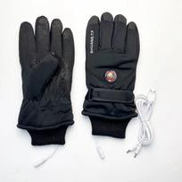 USB šildomos jutiklinio ekrano slidinėjimo pirštinės žiemos sportui ir lauko dviračių sportui One Size (Large) black