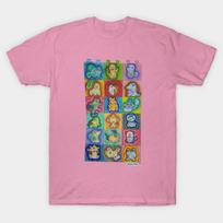 T Shirt Women Who Do You Choose Harajuku Print Kawaii Tshirt Summer Short Sleeve Female T-Shirt Top Tee S rožinė
