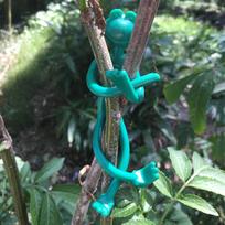 Gardening Aids: Cartoon Lizard & Frog Branch Arrangement Ties 1 Frog; Green