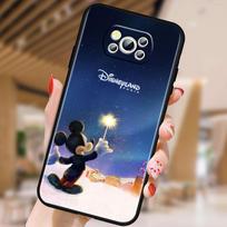 Fireworks Minnie Mickey For Xiaomi Mi Poco F5 F4 F3 F2 X5 X4 X3 M6 M5 M5S M4 M3 C40 Pro GT NFC 5G Black Soft Phone Case Poco F5 Pro 5G blue