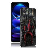 Cool Deadpool Black Silicone Phone Case For Xiaomi Redmi Note 10 11 11S 12 13 4G 8 9 11T Pro 5G Plus 8T 9S 10S 12S Redmi Note 9S blue