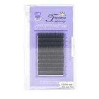 Hezhuang Fox Series LC Wide-Angle Curl Ultra-Soft Grafted Eyelashes for Salon Use Thick 0.20, 120° wide angle gray
