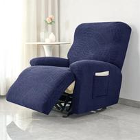 Split Jacquard Recliner Sofa Cover Lazy Boy Elastic Armchair Slipcover Relax Anti-Cat Scratch Single Lounge Sofa Covers gray