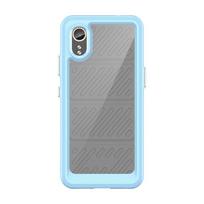 Colorfull Transparent TPU Case for Samsung Galaxy A55 A35 A25 A15 A05S 5G 4G Protective Cover Shockproof Frame Shell Capa Coque Galaxy A55 5G mėlyna