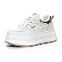 7cm  New Air Mesh Synthetic Microfiber Leather Chunky Sneaker Spring Hollow Platform Autumn Women Flats Shoes Sandals Summer 34 auksas