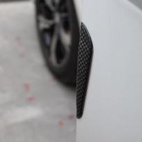 4X Apsauginė apdaila iš anglies pluošto Automobilio durų krašto apsauginė juostelė Apsauga Buferis gray