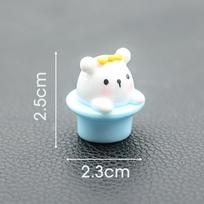 New Cute Bear Car Resin Ornaments Cartoon Mini Animal Doll Auto Dashboard Centre Console Decorative Accessories Creative Gifts