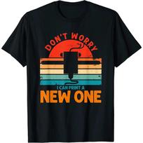 Vintage 3D Printer Don't Worry I Can Print A New One Funny T-Shirt Anime Clothes Mens T Shirts Four Seasons Tees S