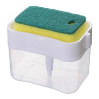 Indų muilo dozatorius virtuvei, Skysto muilo dozatorius Virtuvinio muilo dozatorius su kempinės laikikliu, Sponge Caddy muilo pompos dozatorius blue